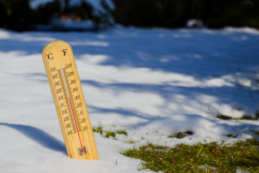 Graszoden leggen in de winter