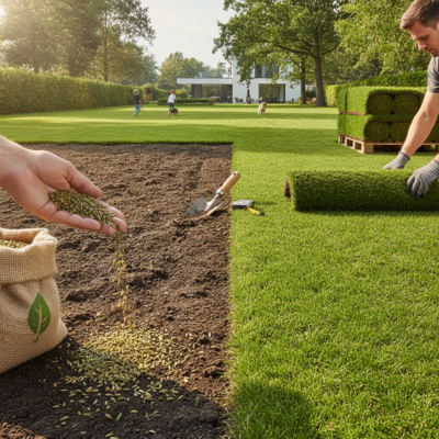 Verschillen tussen graszaad en graszoden